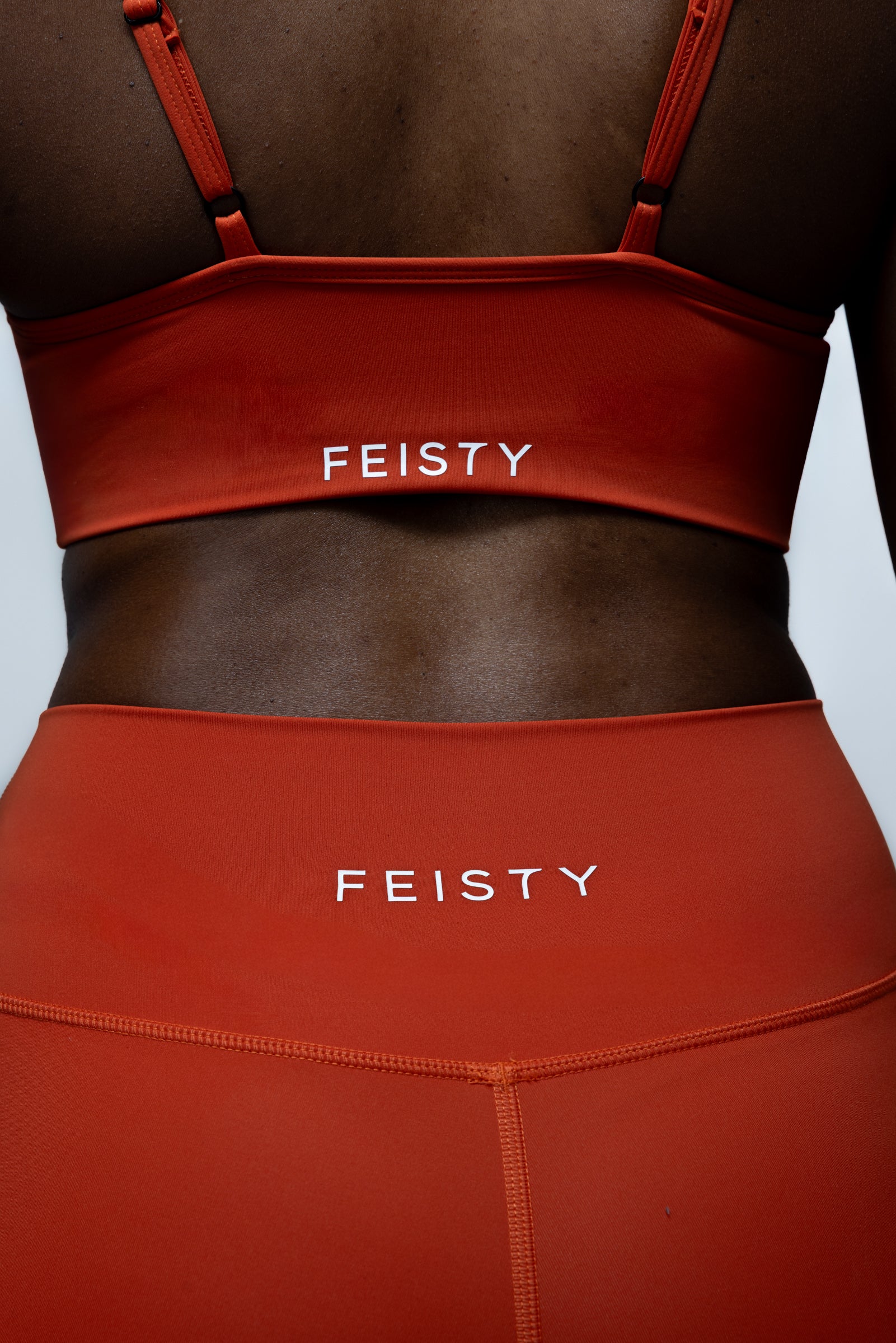 Tangerine Scoop Neck Sports Bra