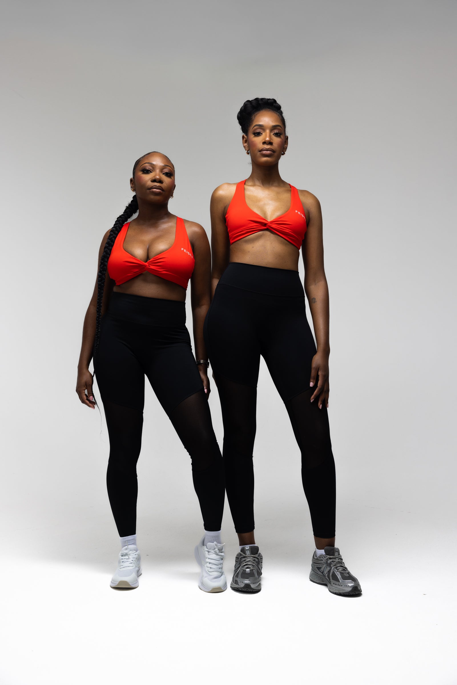 Vermillion Tie-Knot Sports Bra