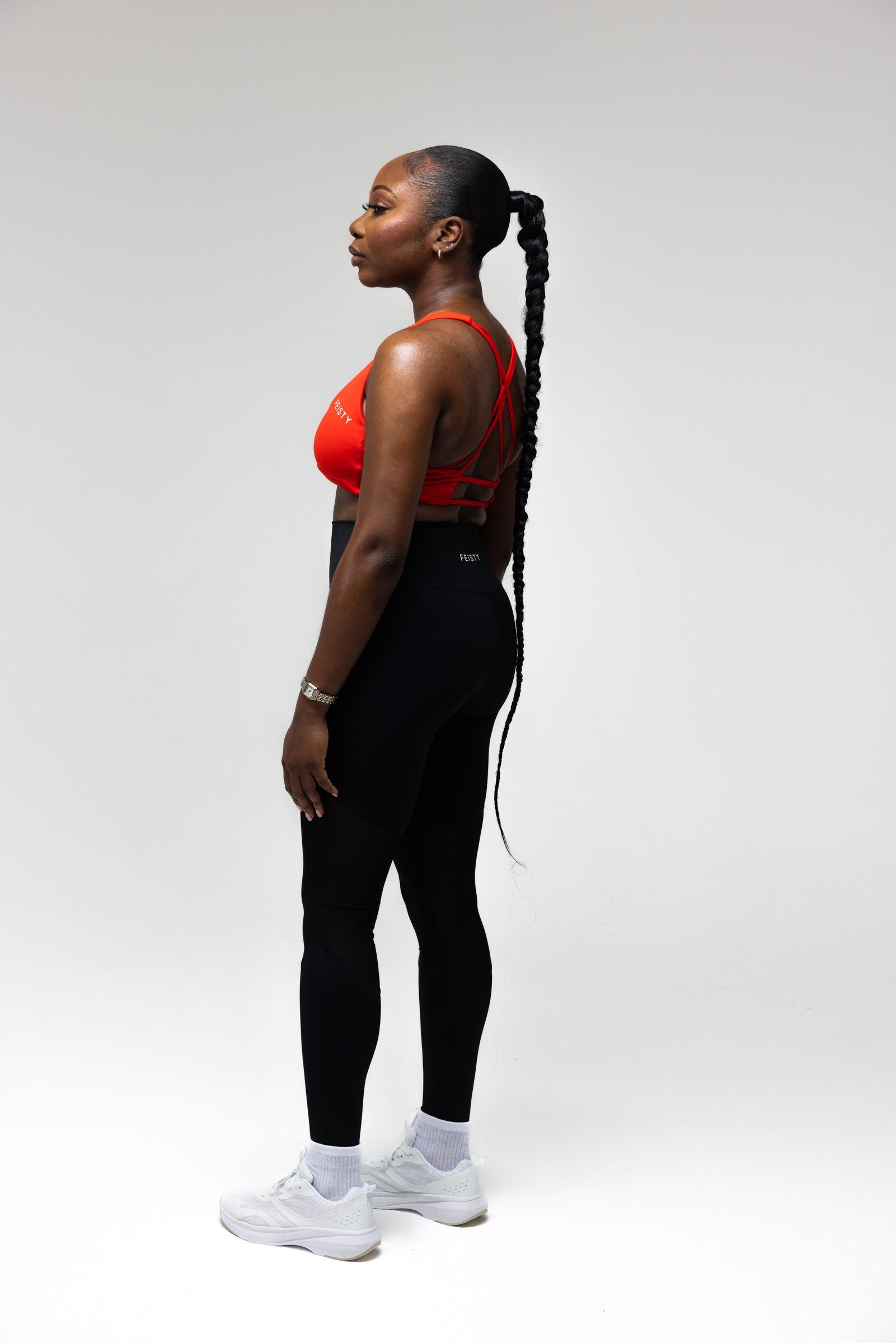 Noir Mesh Power Leggings